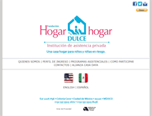 Tablet Screenshot of fundacionhogardulcehogar.org